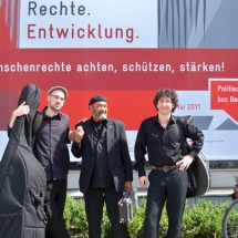 Trio Alwan, Empfang des BMZ, Berlin, Foto: privat