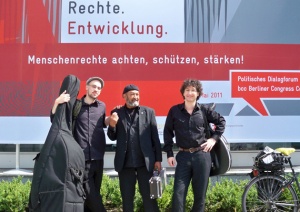 Trio Alwan, Empfang des BMZ, Berlin, Foto: privat